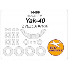 1/144 Yakovlev Yak-40 Masks for Zvezda #7030