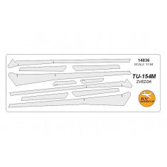 1/144 Tupolev Tu-154m Masks for Zvezda #7004