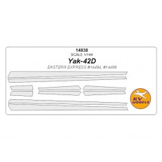 1/144 Yakovlev Yak-42D Masks for Eastern Express #14494, #14499