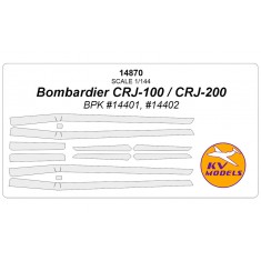1/144 Bombardier CRJ-100/CRJ-200 Masking for BPK #14401/14402