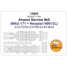 1/144 Airport Masks (MAZ-171, Neoplan N9012L) for Eastern Express w/Wheels Masks