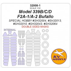 1/32 Model 339B/C/D / F2A-1/A-2 Bufallo Masks for Special Hobby kits (double-side)