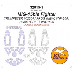 1/32 PLAAF MiG-15 bis Masks for Trumpeter/Frog/Hobbycraft [Double-sided]