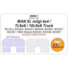 1/35 MAN 5t. milgl / 7t milgl / 10t. milgl Truck Masks for Revell (double-side)