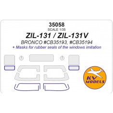 1/35 ZIL-131/131V Mask Set for Bronco Kits