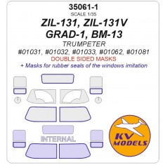 1/35 ZIL-131/Grad Double-Sided Mask Set for Trumpeter Kits