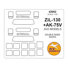 1/43 ZIL-130 + AK-75V Masks for AVD Models