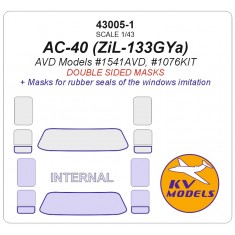1/43 ZIL-133 AC-40 Masks for AVD Models #1541AVD/1076KIT [Double-sided]
