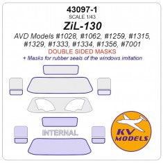 1/43 ZIL-130 Series Double-Sided Mask Set for AVD Models Kits