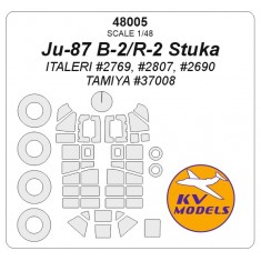 1/48 Ju-87 B-2/R-2 Stuka Masks for Italeri #2769, #2807, #2690  / Tamiya #37008
