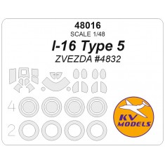 1/48 Lavochkin La-5 (all mods) Paint Masking for Zvezda kits