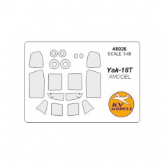 1/48 Yak-18T Paint Masking for Amodel #04807, #04810
