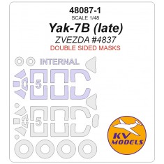1/48 Yak-7B Double-Sided Mask Set (Wheels Mask Incl.) for Zvezda Kits