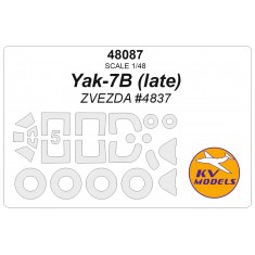 1/48 Yak-7B Mask Set (Wheels Mask Incl.) for Zvezda Kits