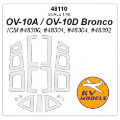 1/48 Ov-10A/Ov-10D Bronco Masking for ICM #48300/48301/48304/48302