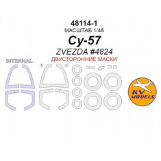 1/48 Su-57 Masks for Zvezda #4824 (Double sided) w/Wheels Masks