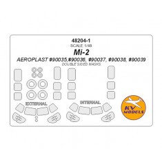 1/48 Mi-2 Double-sided Masking for Aeroplast #90035,#90036, #90037, #90038, #90039
