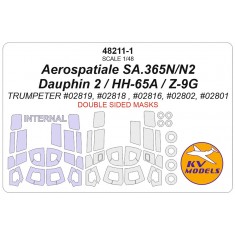 1/48 Aerospatiale SA.365N Dauphin 2/US HH-65A/Z-9G Armed Masks for Trumpeter