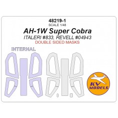 1/48 Bell AH-1W Super Cobra Double Sided Masking for Italeri #833/Revell #04943