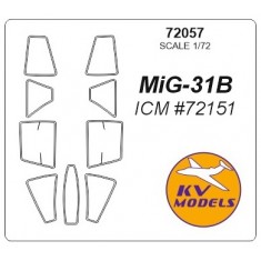 1/72 MiG-31/MiG-31B Masking for ICM kits