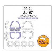 1/72 Su-57 Double-sided Masking w/Wheels Masks for Zvezda #7319
