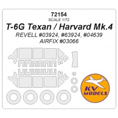 1/72 T-6G Texan / Harvard Mk.4 Masks for Revell #03924, #63924, #04639 / Airfix #03066