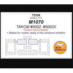 1/72 M1070 Windows Rubber Seals Masking for Takom #5002/5002X (double-sided)