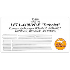 1/72 Let L-410UVP-E Turbolet Masks for Kovozavody Prostejov