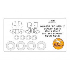 1/72 MIG-25P/PD/PU/U Masking for Condor #72012, #72014, #72016/Eastern Express