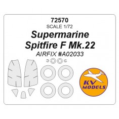 1/72 Supermarine Spitfire Mk.22 Masking for Airfix kits