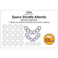 1/72 Space Shuttle Atlantis Paint Masking for Revell #04733