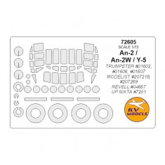 1/72 An-2/An-2W/Y-5 Masking for Trumpeter/Modelist/Revell/Up Nikta kits