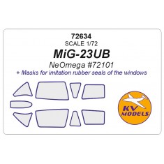 1/72 MIG-23UB Masking for Neomega kits