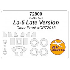 1/72 Lavochkin La-5 Late Version Masks for Clear Prop #CP72015 (canopies and wheels)
