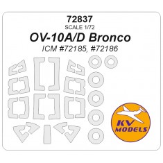 1/72 OV-10A/D Bronco Masks for ICM #72185/72186 (canopies and wheels)