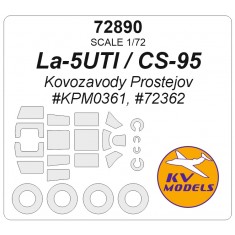 1/72 La-5UTI/La-5/CS-95 Mask Set (Wheels Mask Incl.) for Kovozavody Kits
