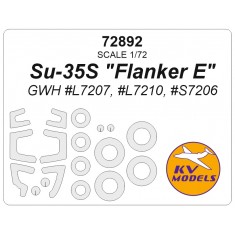 1/72 Su-35S Flanker E Mask Set (Wheels Mask Incl.) for GWH Kits