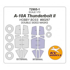 1/72 A-10A Thunderbolt II Double-sided Masking for HobbyBoss #80267