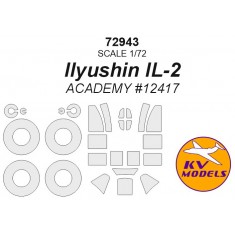 1/72 IL-2 Paint Masking for Academy #12417
