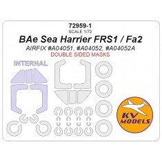 1/72 BAe Sea Harrier FRS1 / FA2 Double-sided Masks for Airfix #A04051 A04052 A04052A