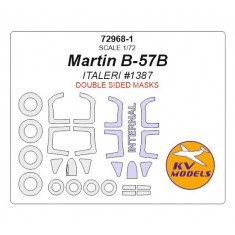 1/72 Martin B-57B/B-57G Canberra Night Hawk Double-sided Masking for Italeri #1387/0174
