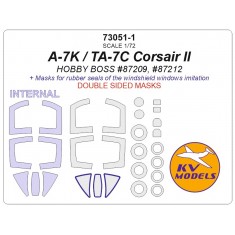 1/72 A-7K/Ta-7C Corsair II Double Sided Masking for HobbyBoss #87209/87212