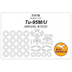 1/72 Tupolev Tu-95M/U Masking for Amodel #72032