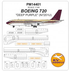 1/144 Boeing 720 DEEP PURPLE Masks for N7201U