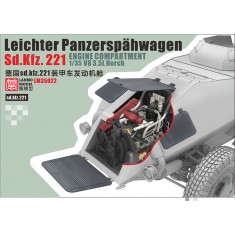 1/35 WWII German Sd.Kfz.221 Engine Compartment Set