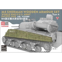 1/35 WWII US Pacific War Sherman Wooden Armour Set Type A