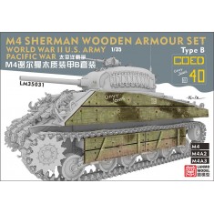 1/35 WWII US Pacific War Sherman Wooden Armour Set Type B