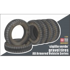 1/35 AB Armoured Vehicle Series "Sigillo Verde" Gravel Tyres