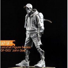 1/24 Modern/Fantasy ''John Doe'' Male Post-Apocalyptic Skull Mask Hoodie Backpack