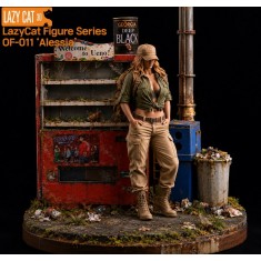 1/24 Modern/Fantasy ''Alessia'' Casual Survivor with Backpack